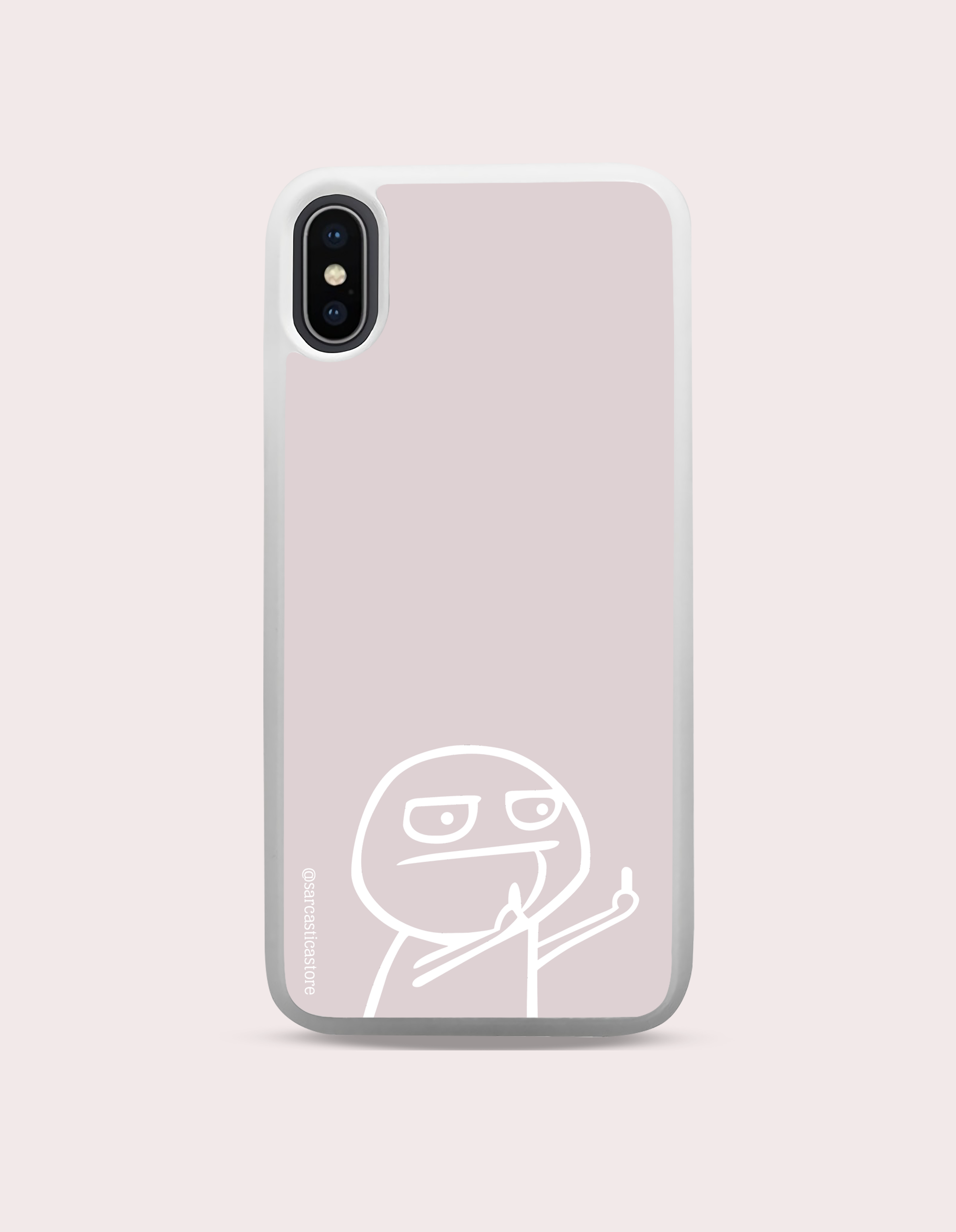 Case Funny Finger Rosa Bajo