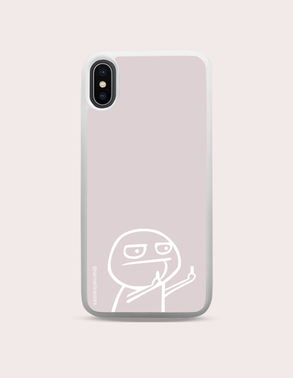 Case Funny Finger Rosa Bajo