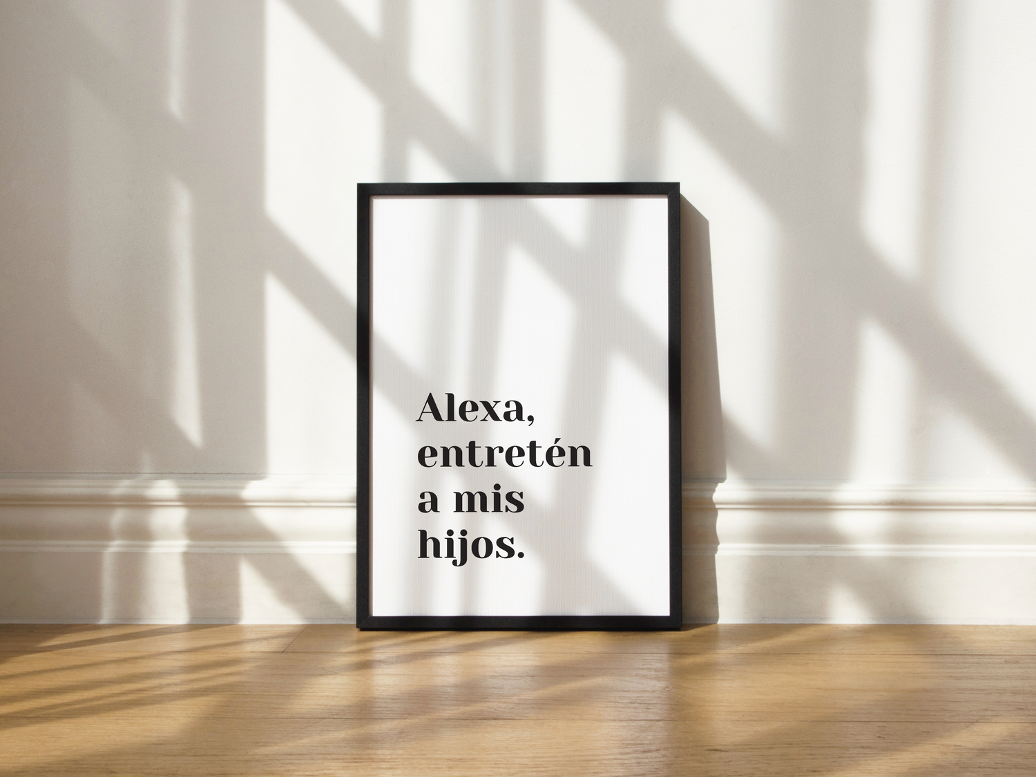 Cuadro Alexa, entretén a mis hijos