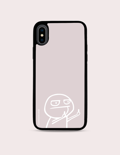 Case Funny Finger Rosa Bajo