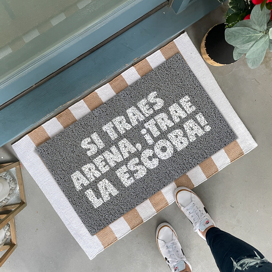 Felpudo Verano ¡Si traes arena, trae la escoba!