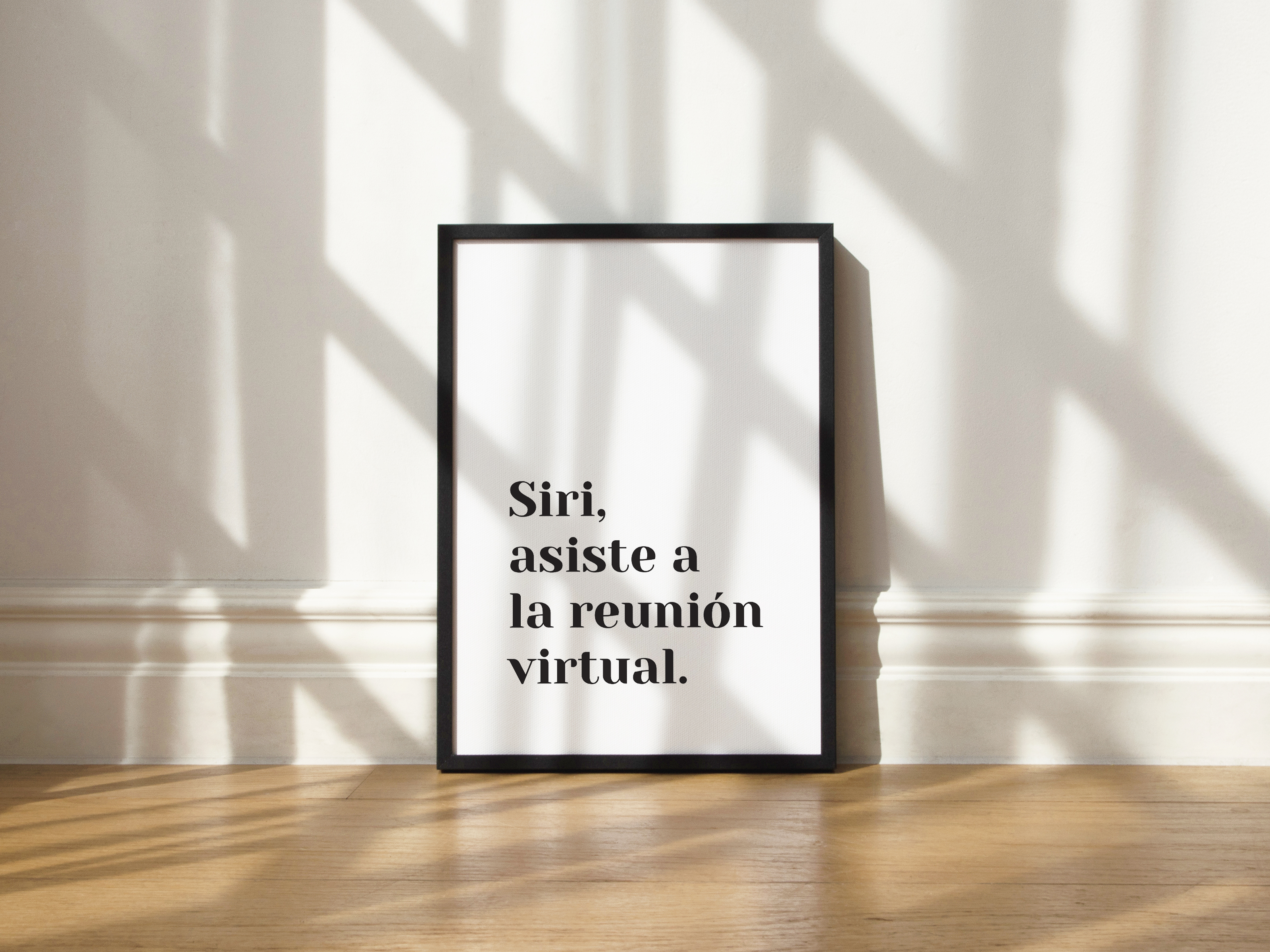 Cuadro Siri, asiste a la reunión virtual