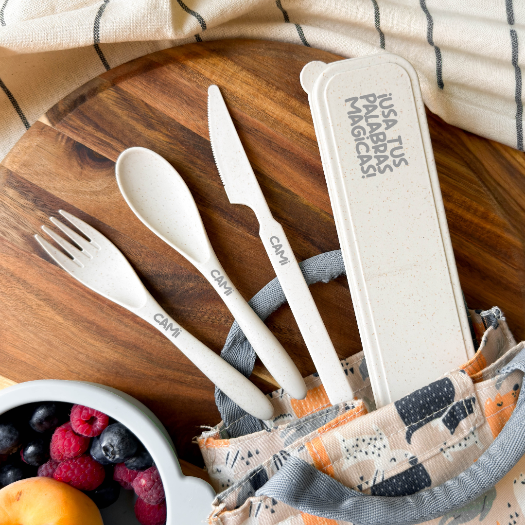 Cubiertos Bambú - ¡Usa tus palabras mágicas!