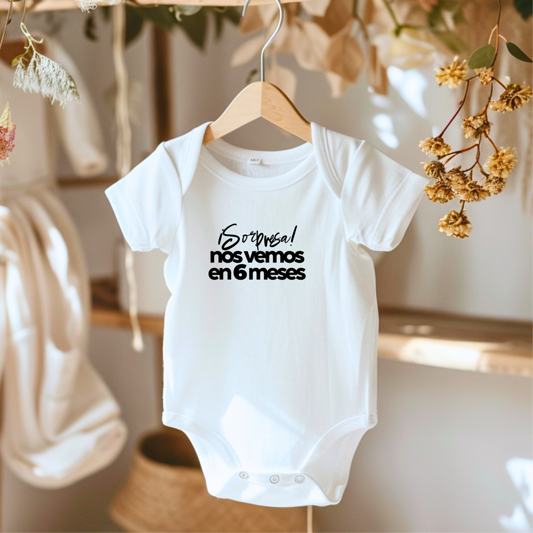 Body para Bebé - ¡Sorpresa! Nos vemos en 6 meses