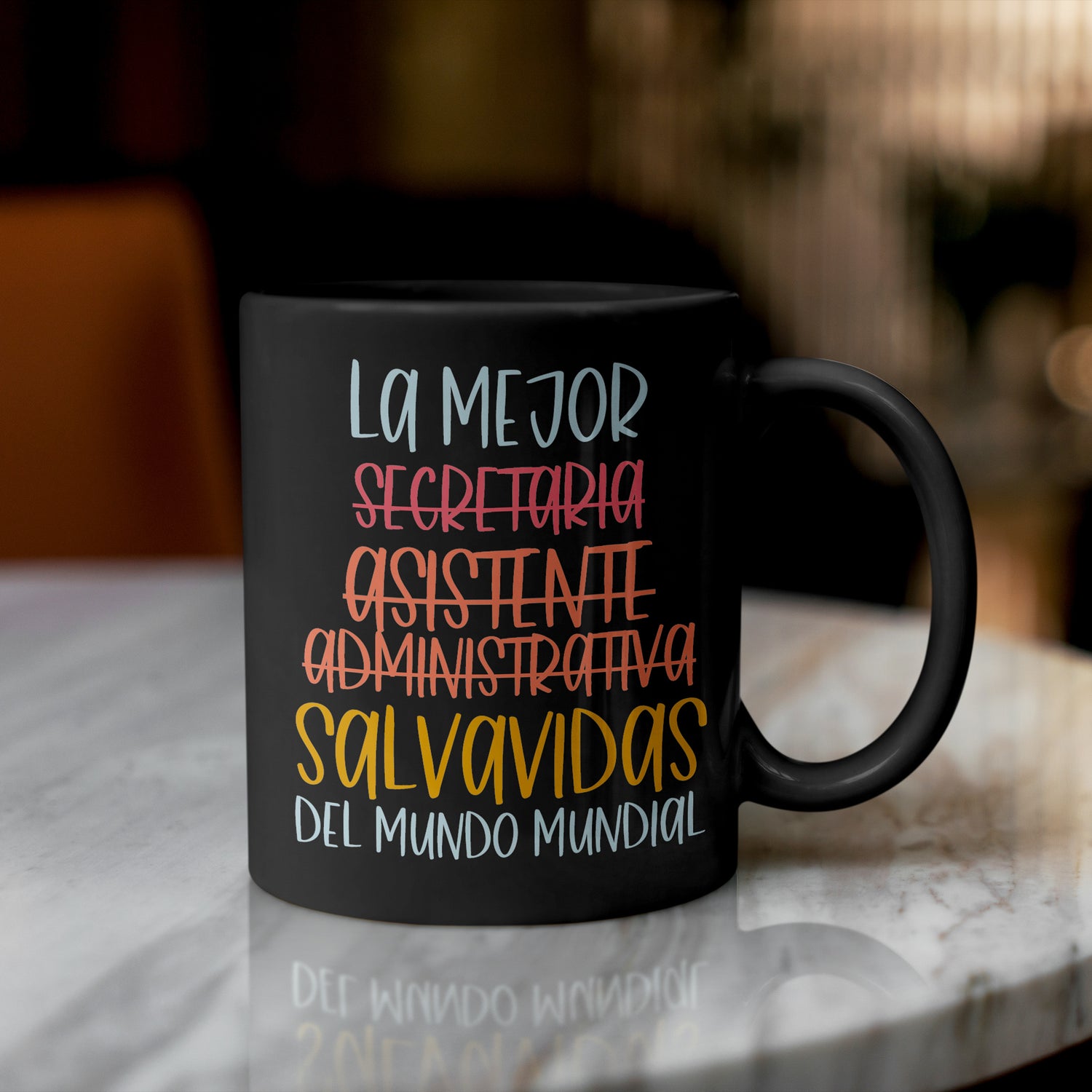 Taza Secretaria La mejor salvavidas del mundo mundial