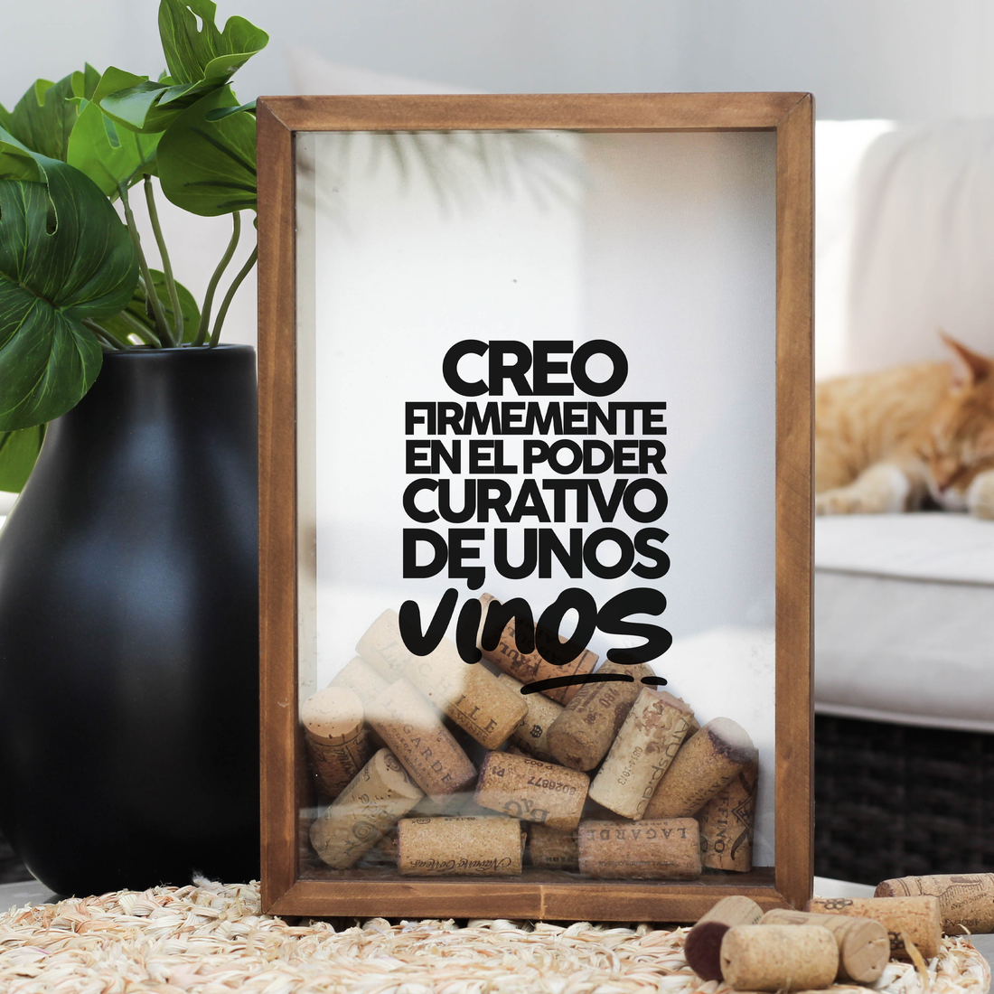 Porta Corchos Creo firmemente en el poder curativo de unos vinos