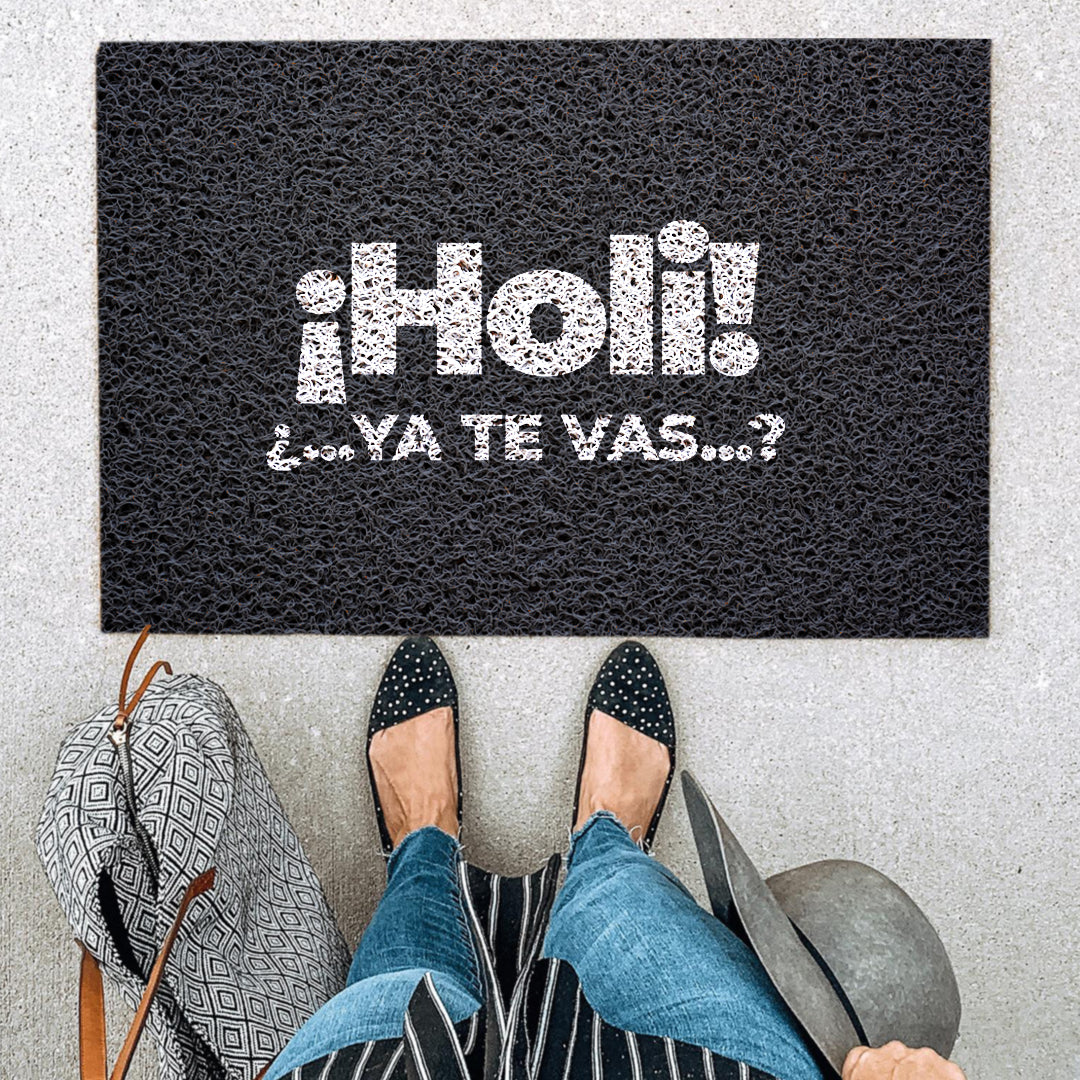 Felpudo Holi ¿...ya te vas...?