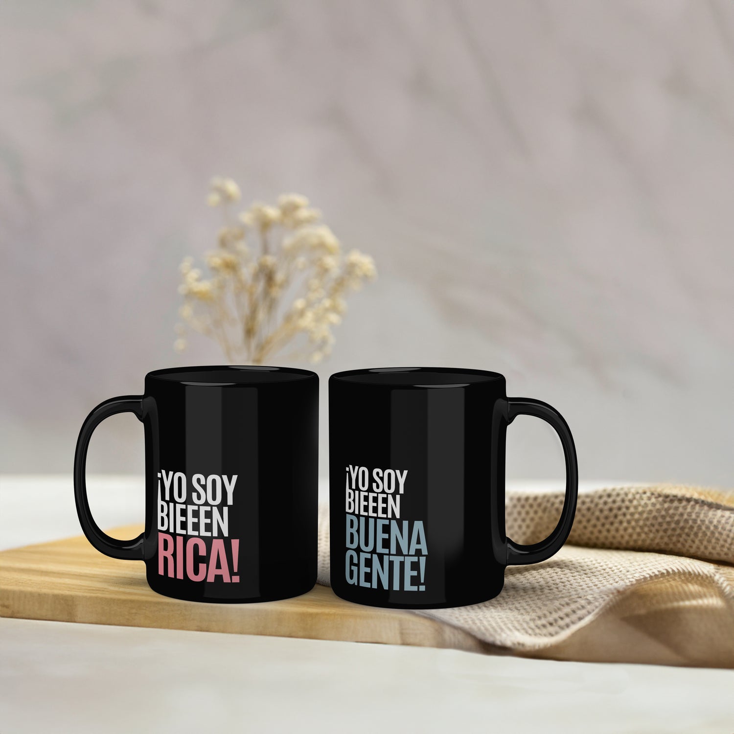 Tazas Match La Rica y el Buena Gente