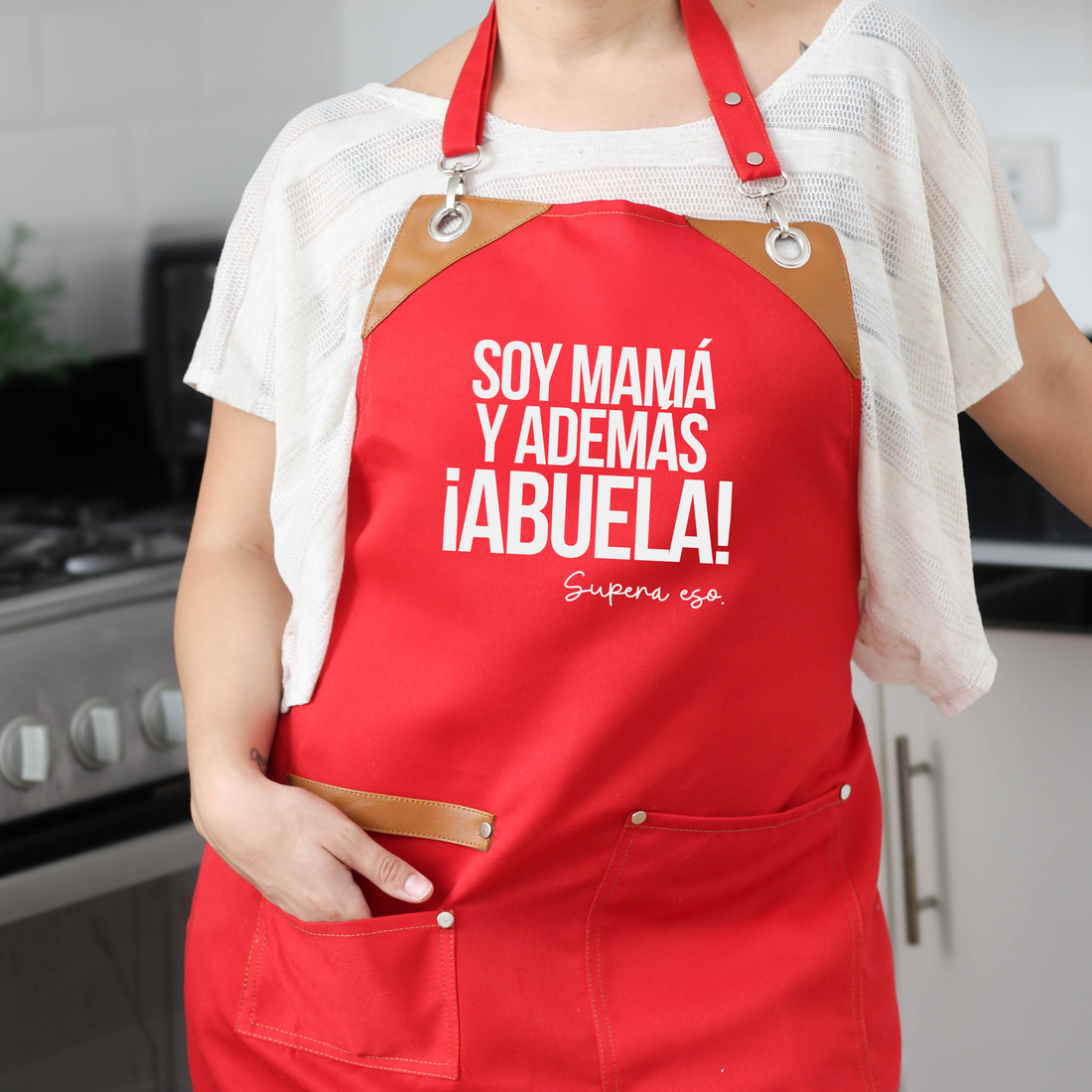 Mandil Soy mamá y además ¡abuela!