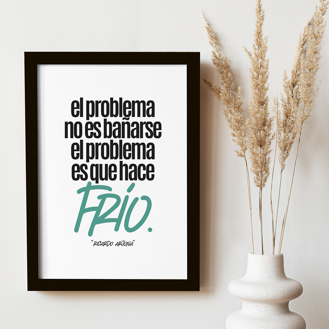 Cuadro El problema no es bañarse