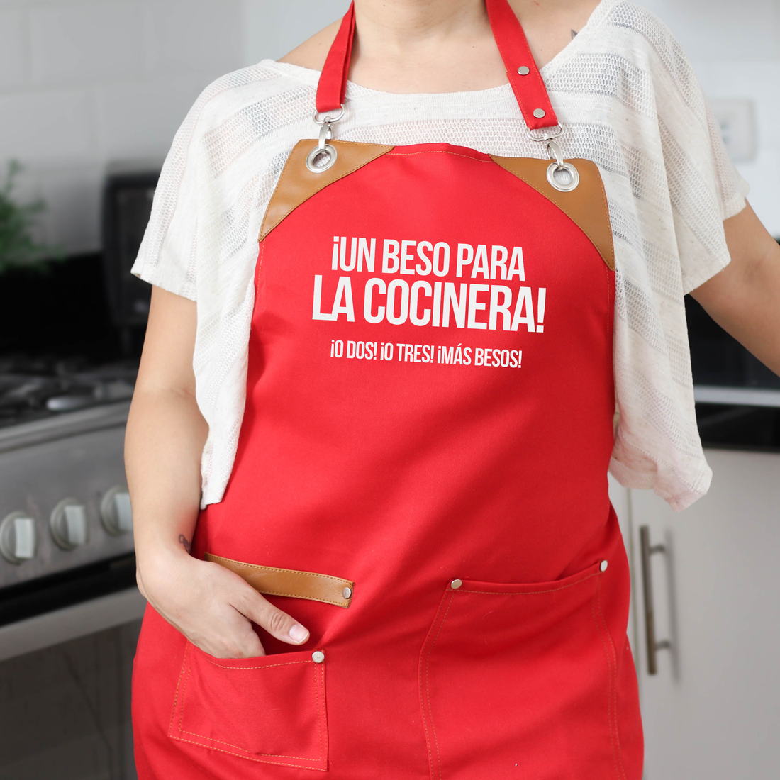 Mandil ¡Un beso para la cocinera!