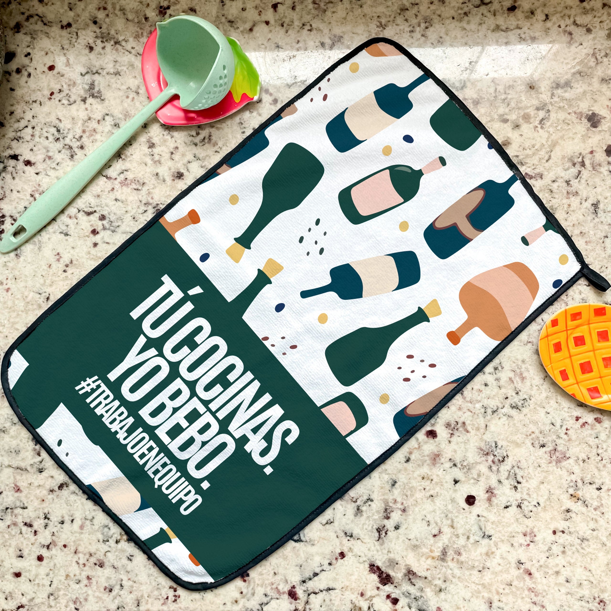 Secador Tú cocinas. Yo bebo. (Botellas) 