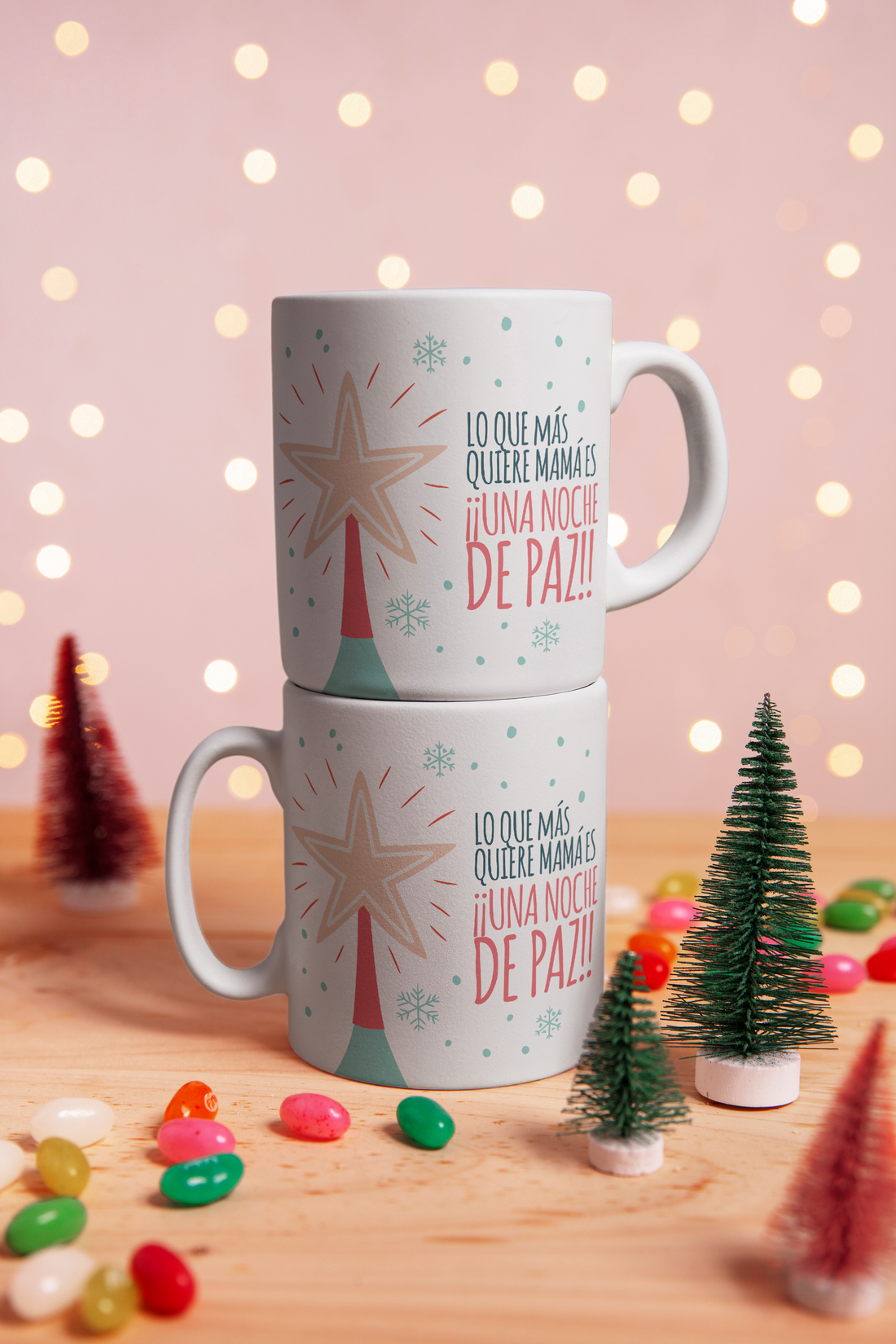 Taza Navideña - Lo que más quiere Mamá es ¡Una noche de paz!