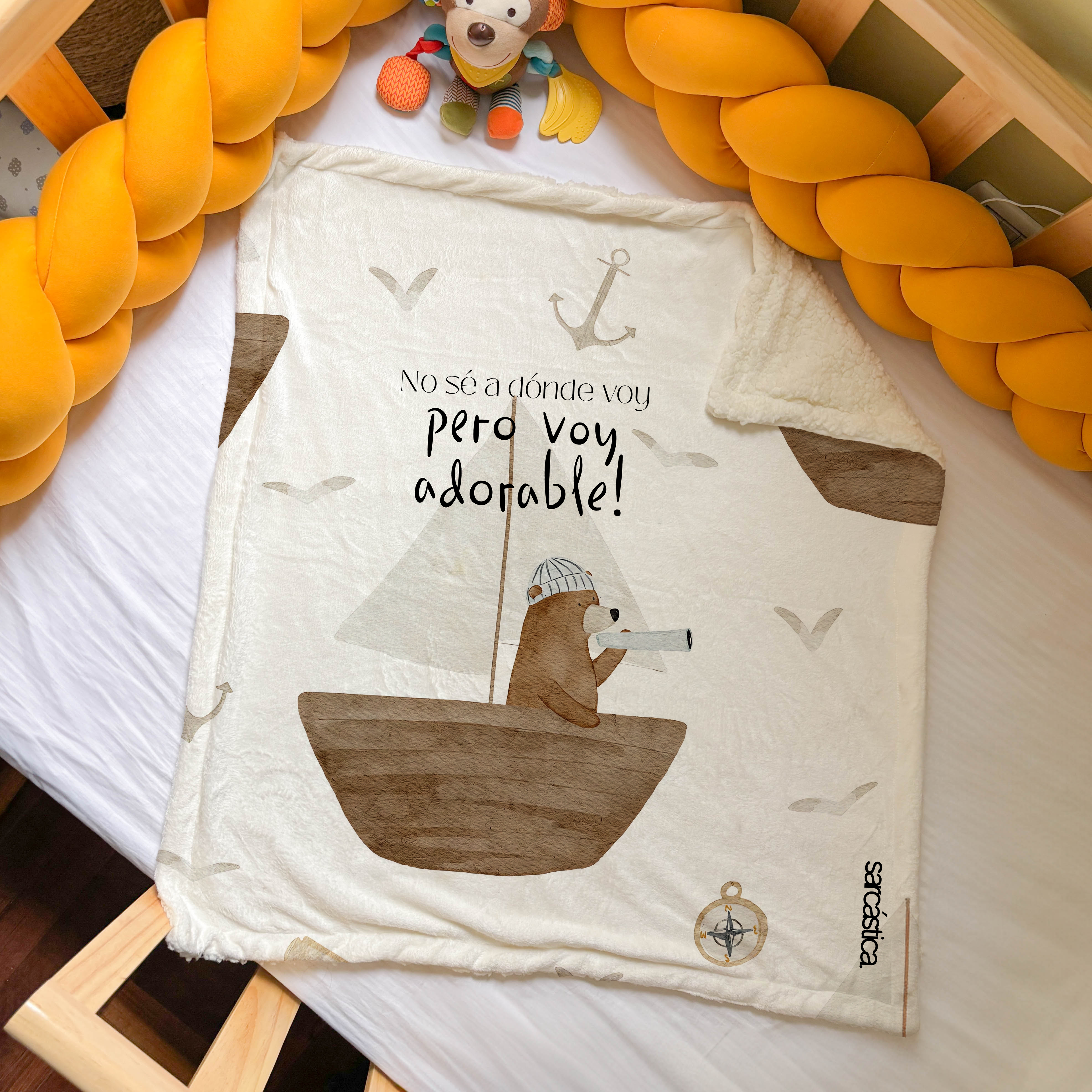 Manta de Bebé - No sé a dónde voy pero voy adorable!