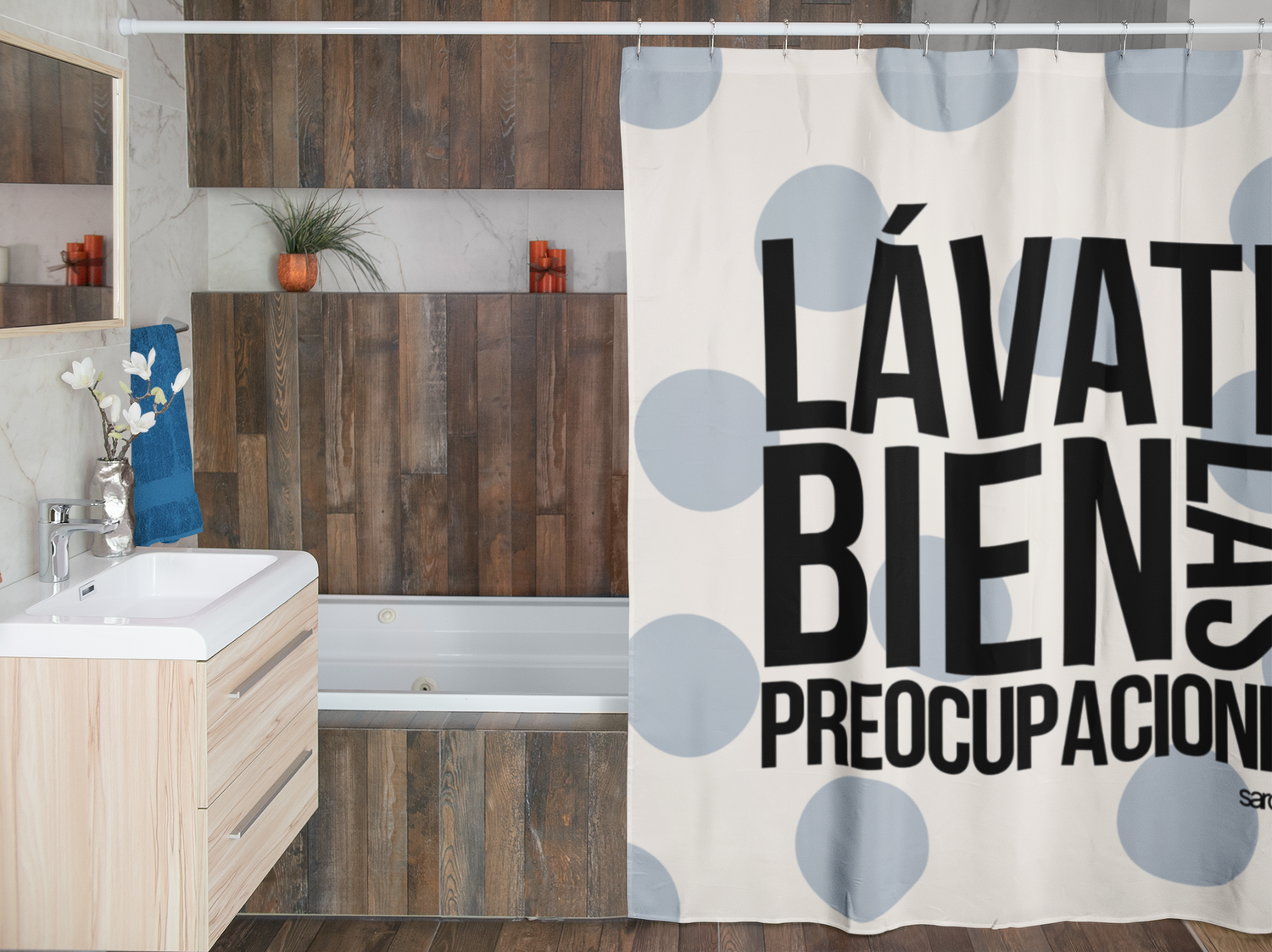 Cortina de Baño: Lávate bien las preocupaciones