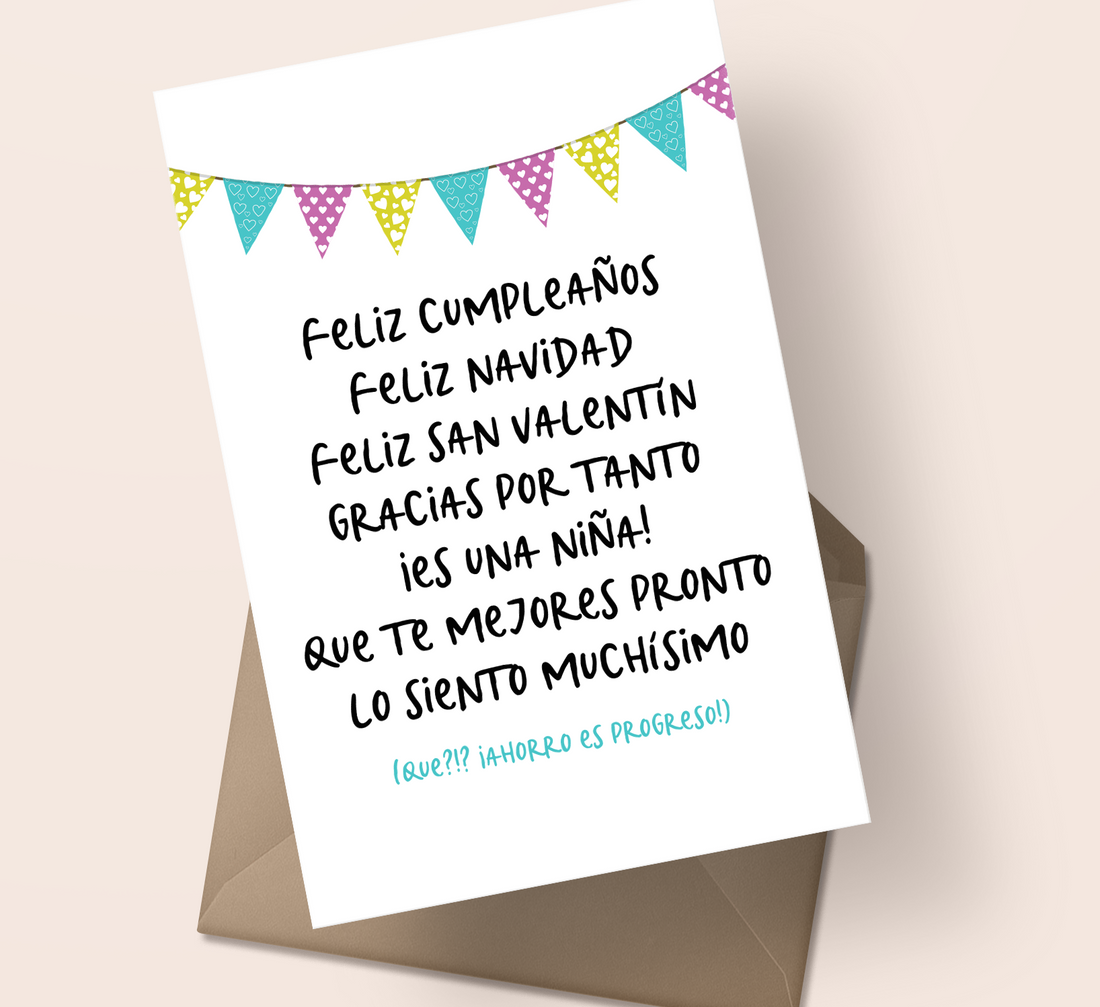 Postal Cumpleañera - Todo en uno