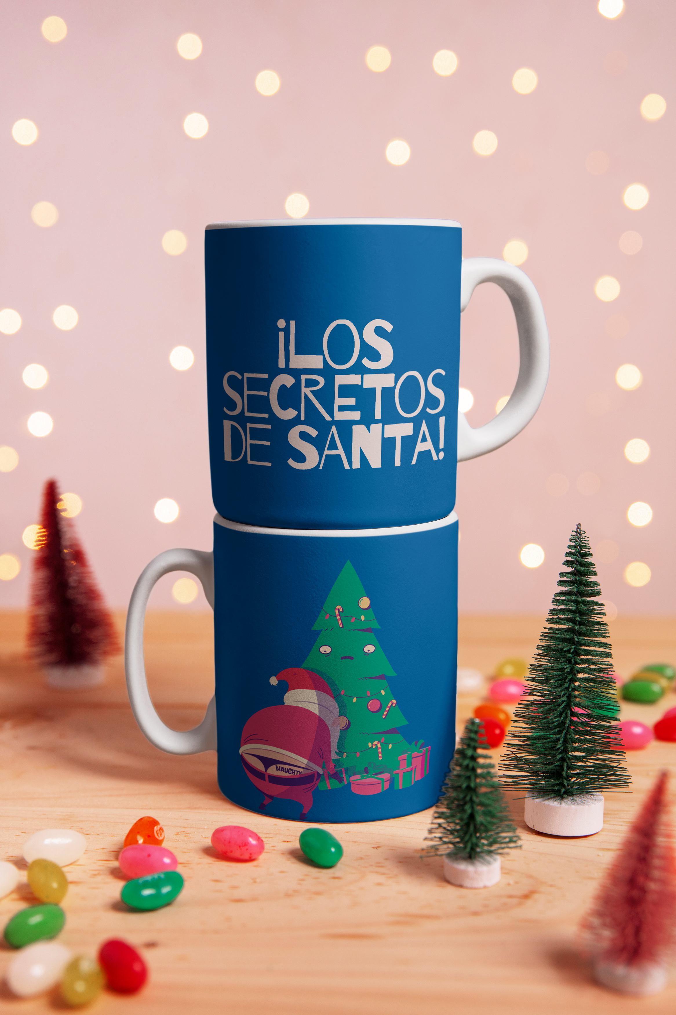 Taza Navideña - ¡Los Secretos de Santa!