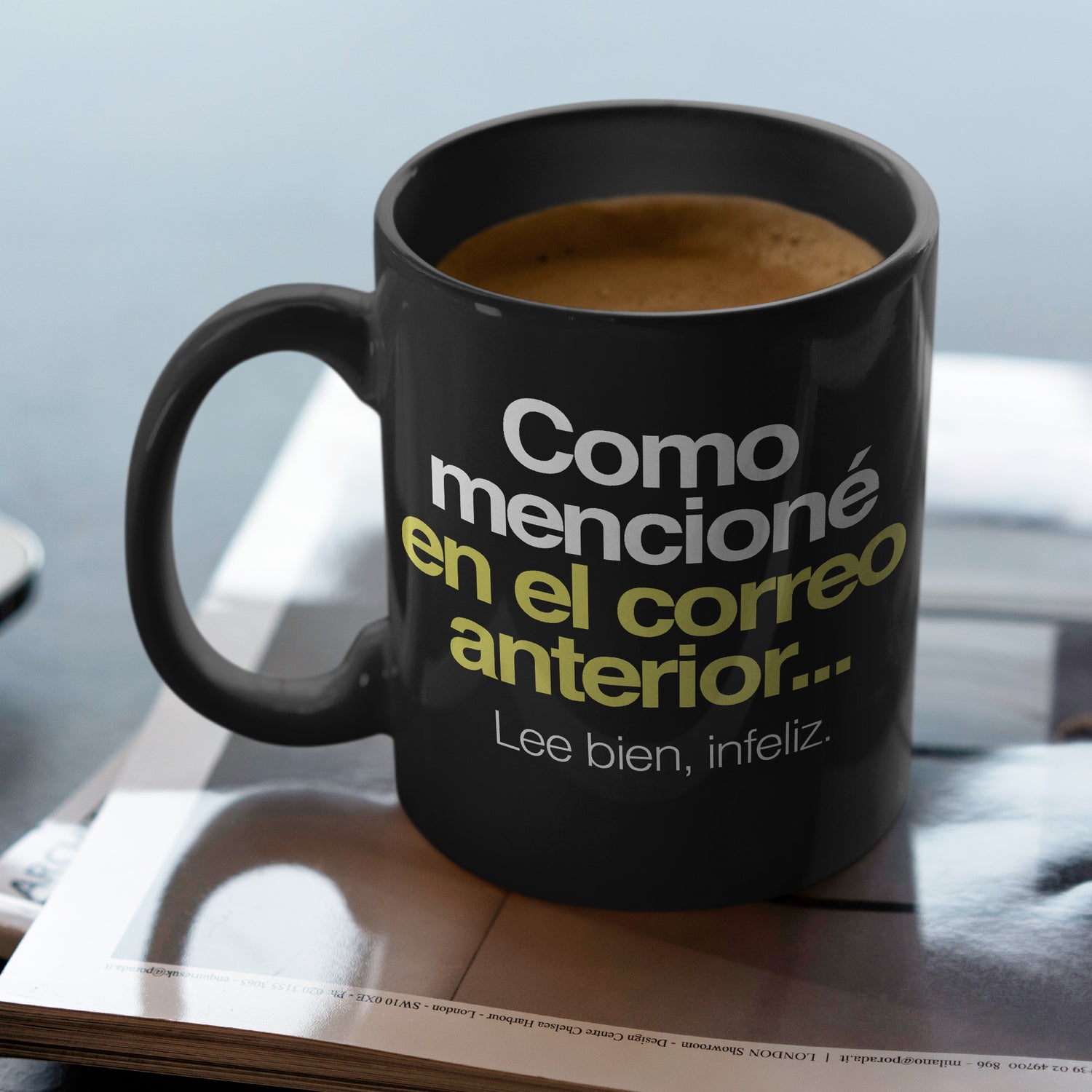 Taza Trabajo Como mencioné en el correo anterior...