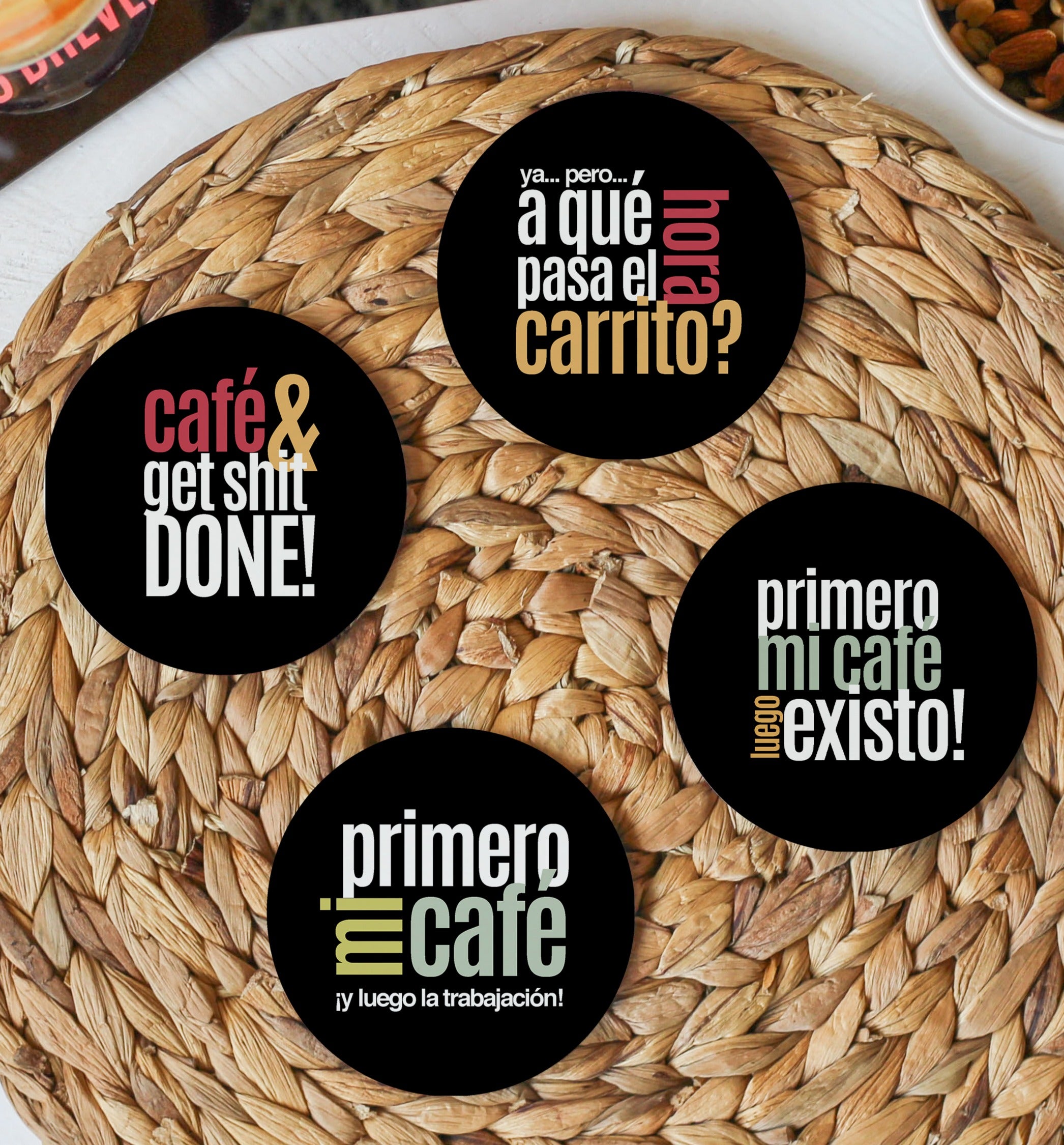 Colección Posavasos Trabajo - Café &amp; Get Shit Done!