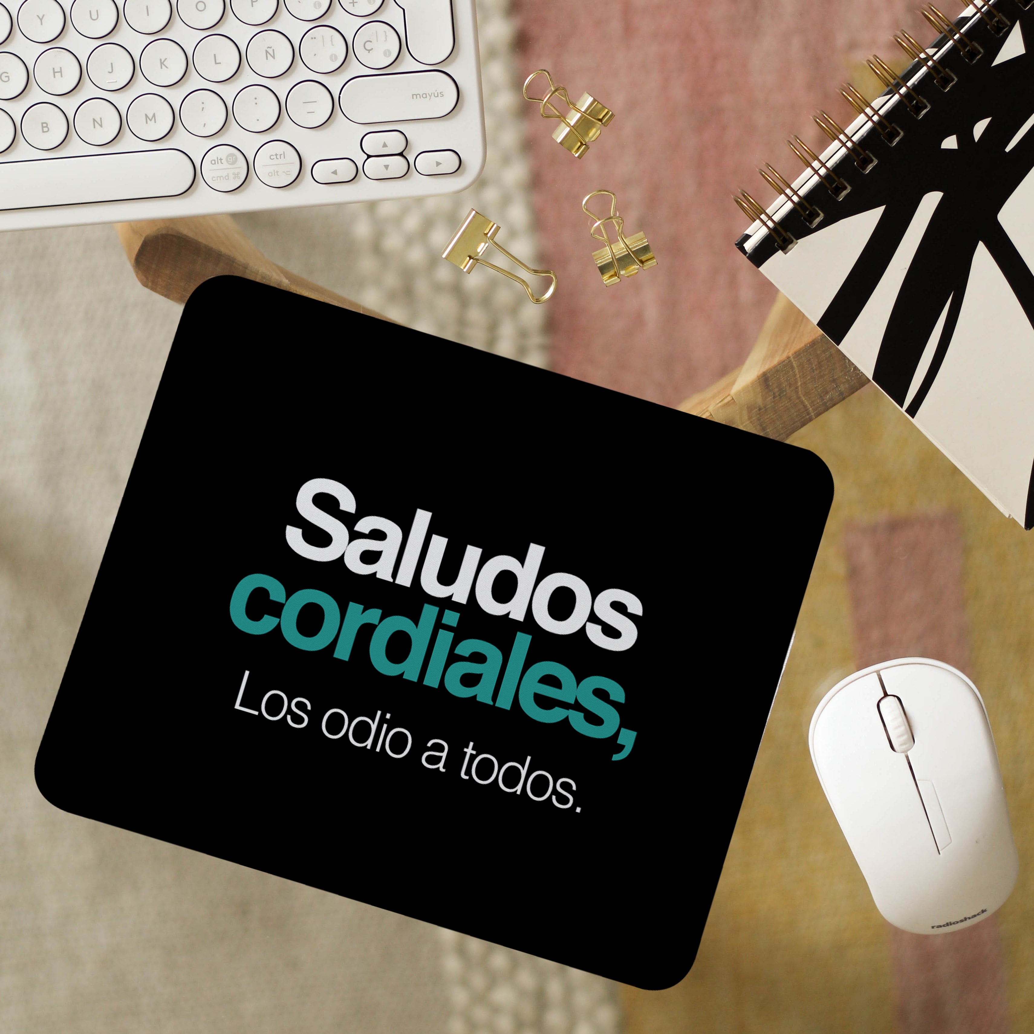 Mousepad Trabajo Saludos Cordiales,