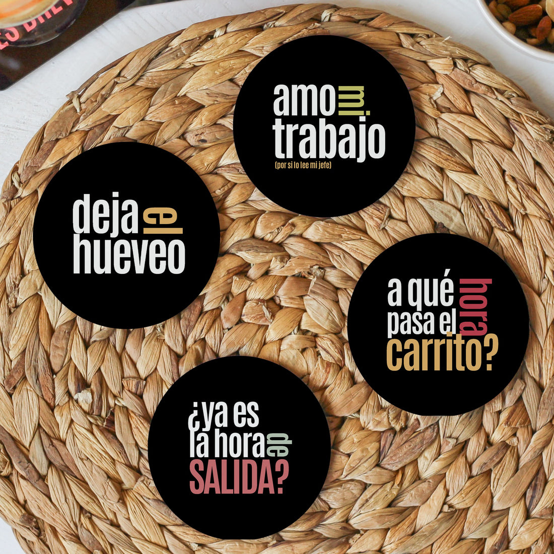 Colección Posavasos Trabajo - A qué hora pasa el carrito