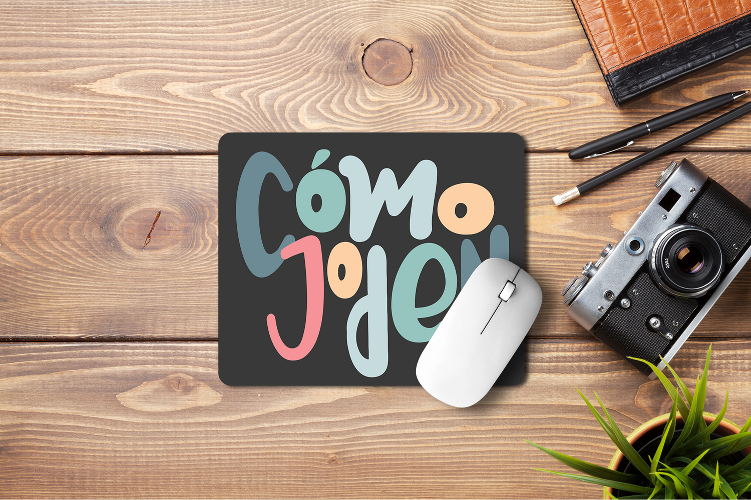 Mousepad Cómo Joden Fondo Oscuro