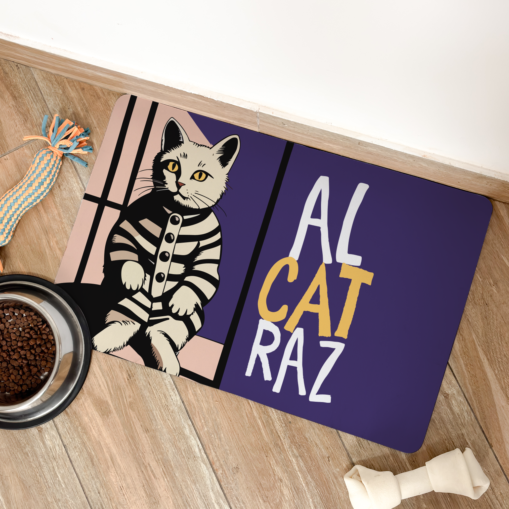 Tapete de Comida Mascotas AlCATraz
