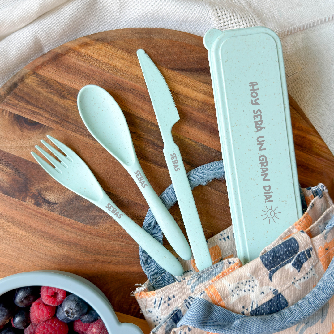 Cubiertos Bambú - ¡Hoy será un gran día!
