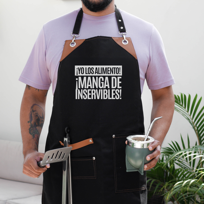 Mandil ¡Yo los alimento! ¡Manga de inservibles!