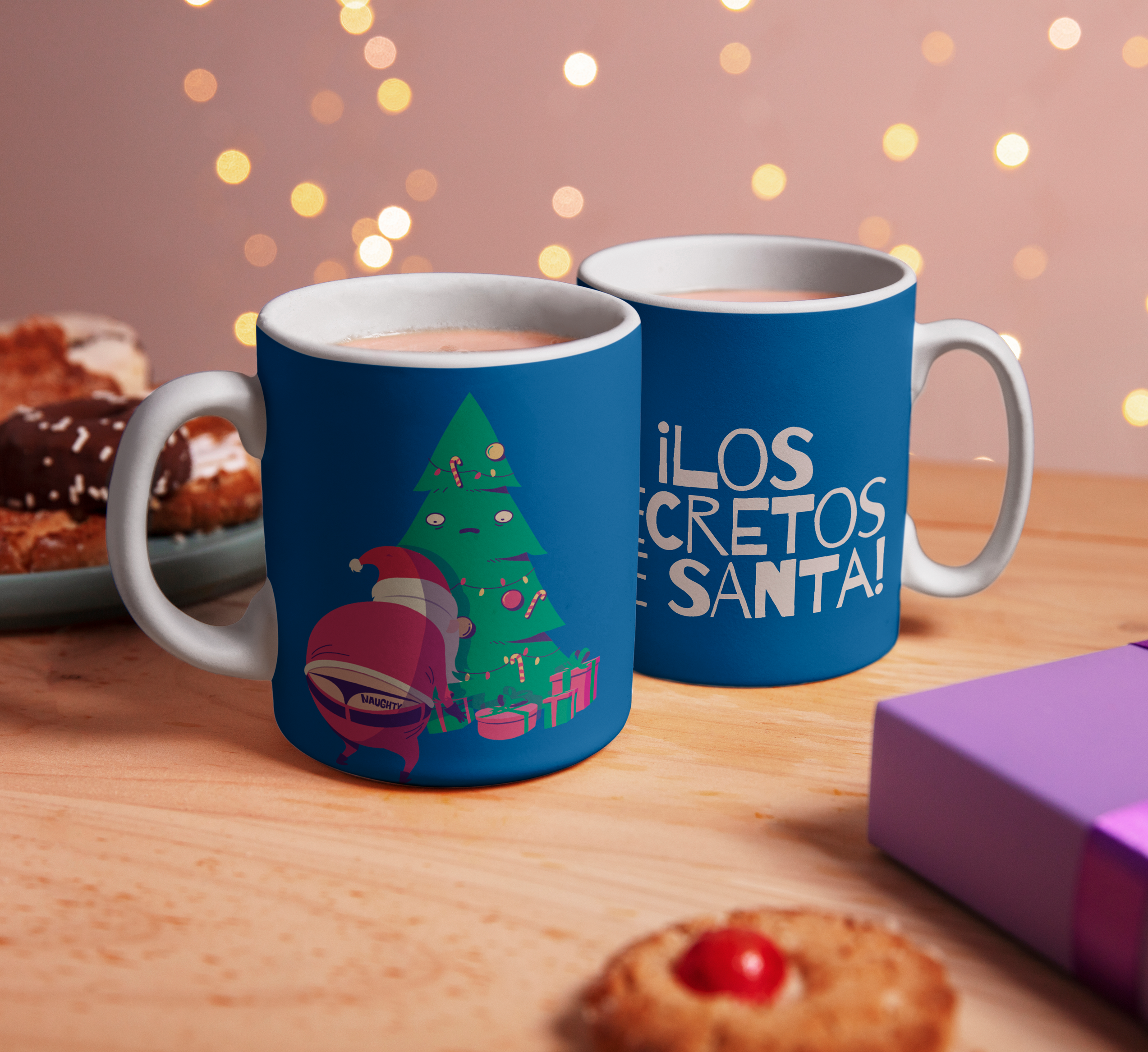 Taza Navideña - ¡Los Secretos de Santa!