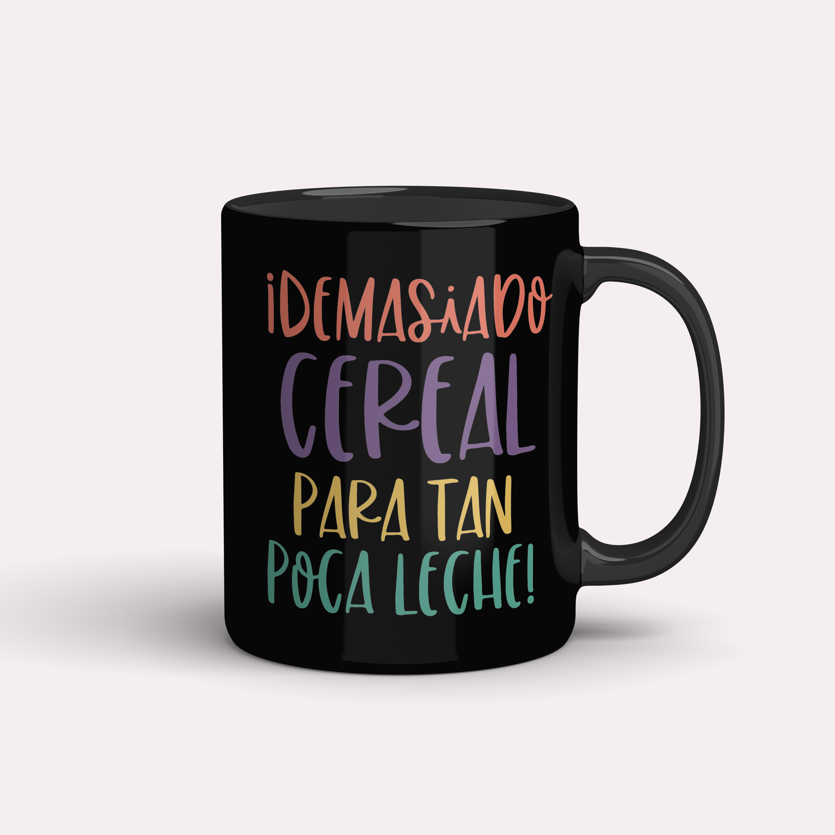 Taza San Solterín Demasiado cereal para tan poca leche