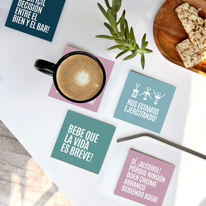 Colección Posavasos Color "Nos estamos ejercitando"