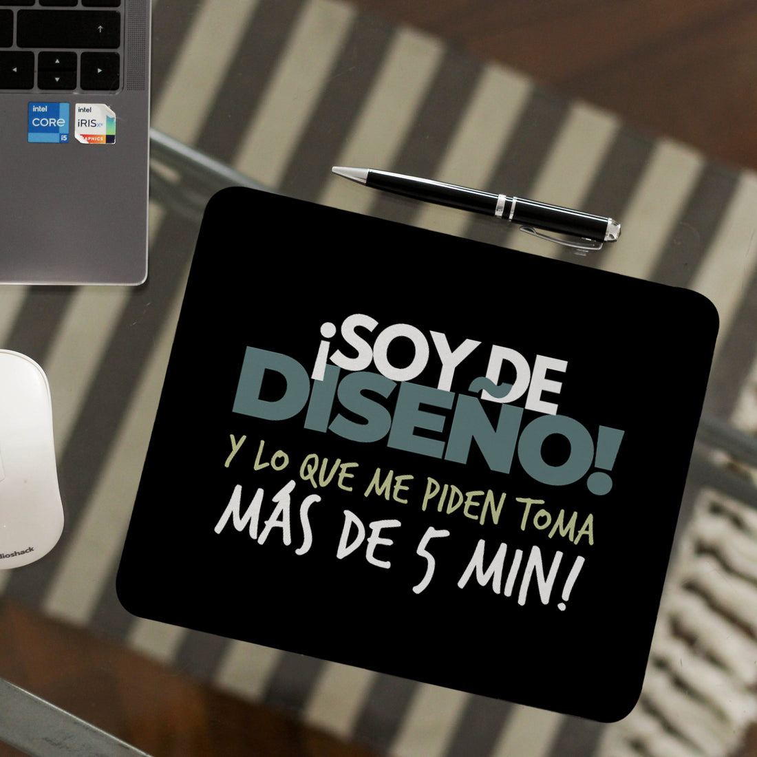 Mousepad Trabajo Soy de diseño