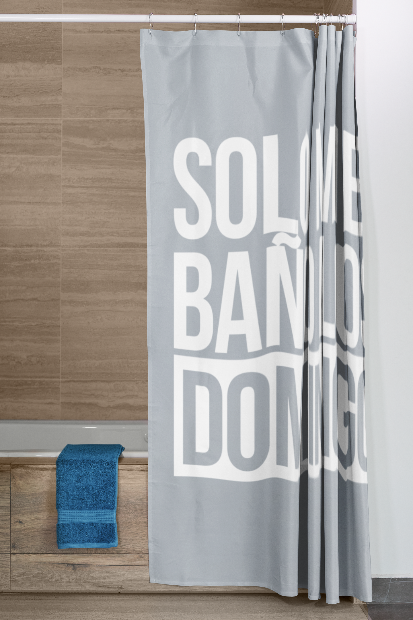 Cortina de Baño: Solo me baño los domingos