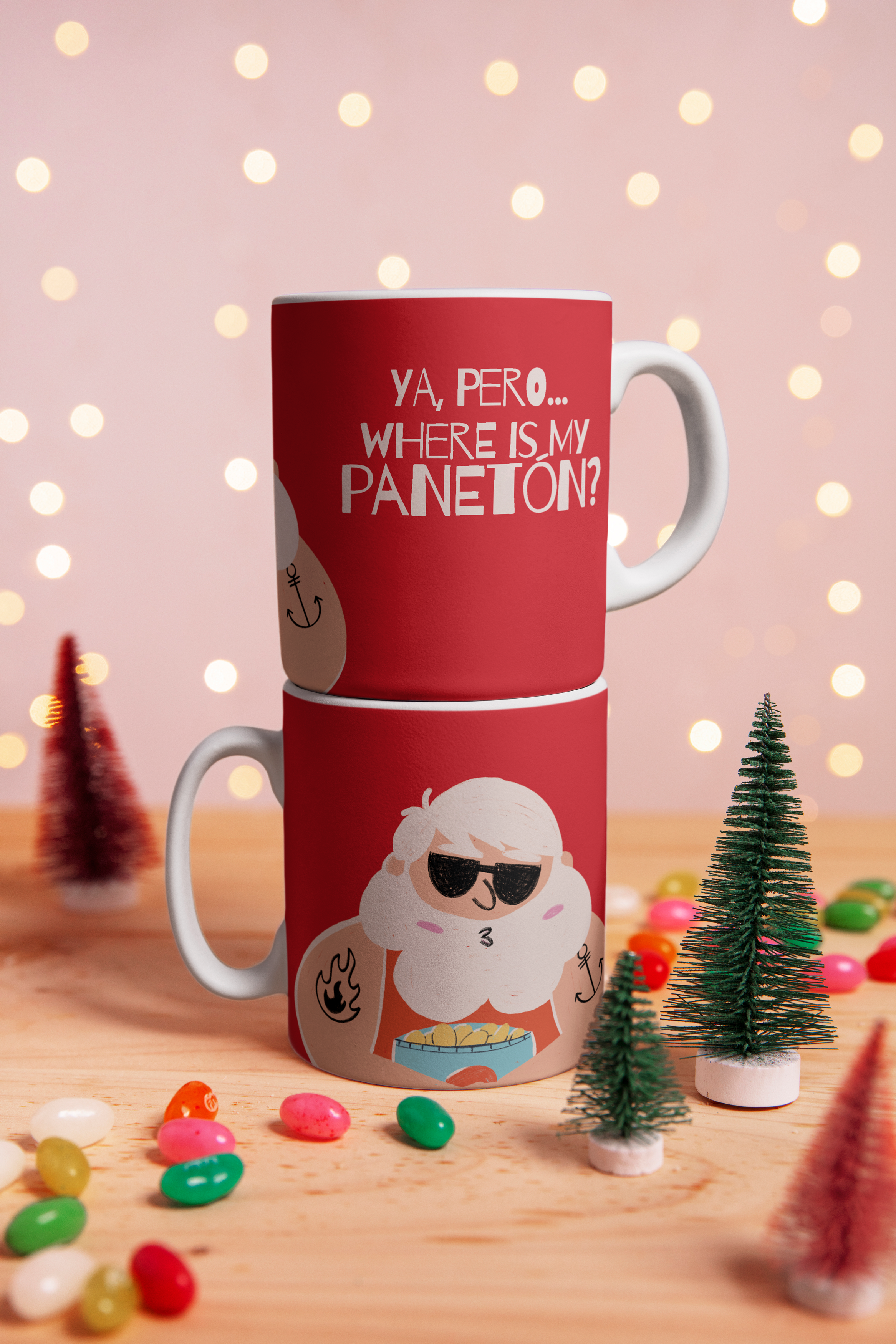 Taza Navideña - Ya, pero...Where is my Panetón?