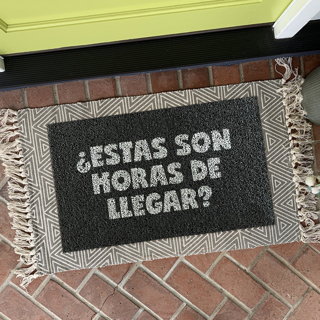 Felpudo Papá ¿Estas son horas de llegar?