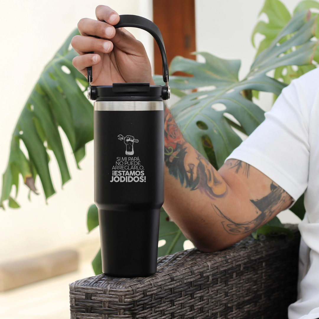 Vaso Térmico XL: Si mi papá no puede arreglarlo, estamos jodidos