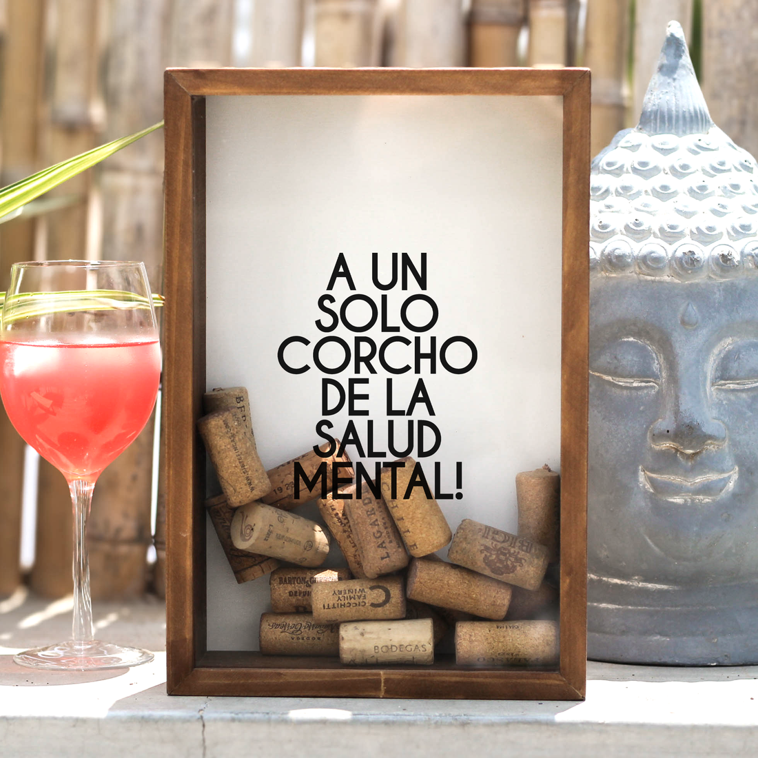 Porta Corchos A un solo corcho de la salud mental!