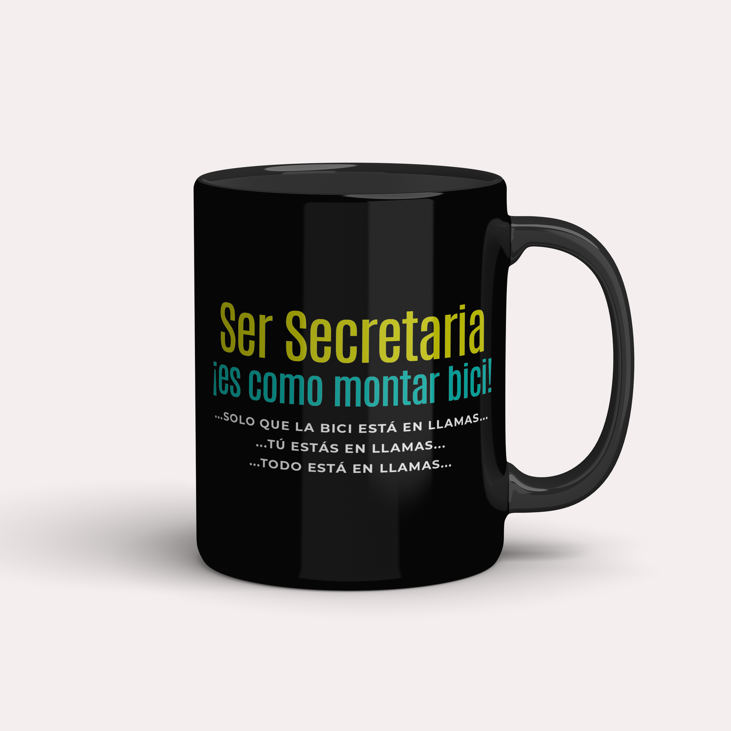 Taza Ser secretaria ¡es como montar bici!
