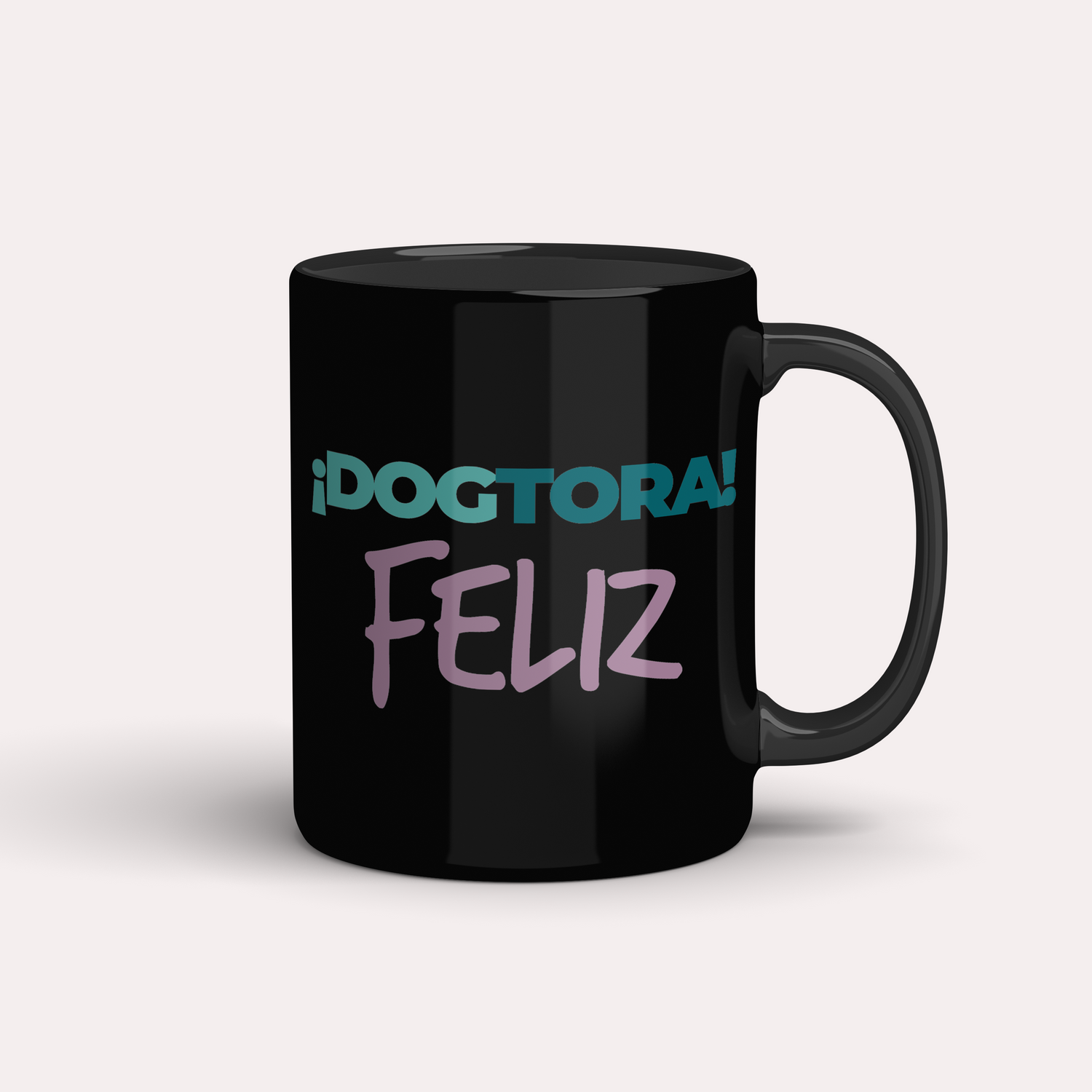 Taza Veterinaria ¡Dogtora! feliz