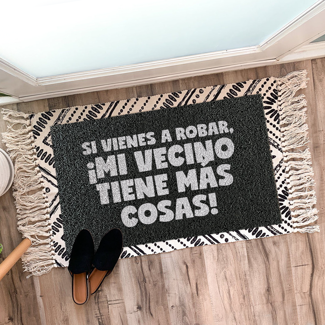 Felpudo Mi vecino tiene más cosas
