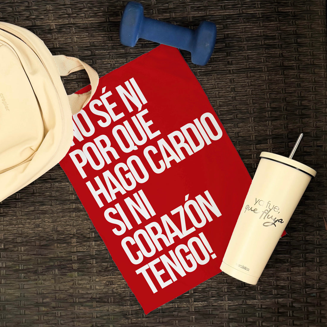Toallita Deportiva No sé por qué hago cardio si ni corazón tengo