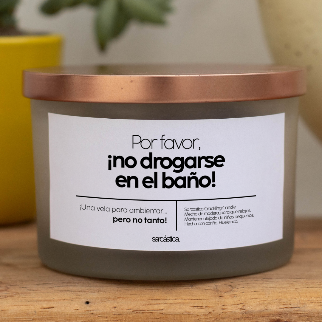 Vela PREMIUM - Por favor, ¡no drogarse en el baño!