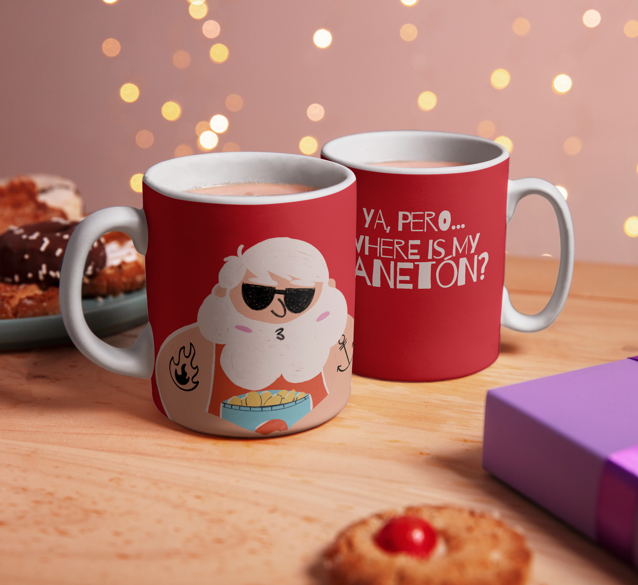 Taza Navideña - Ya, pero...Where is my Panetón?