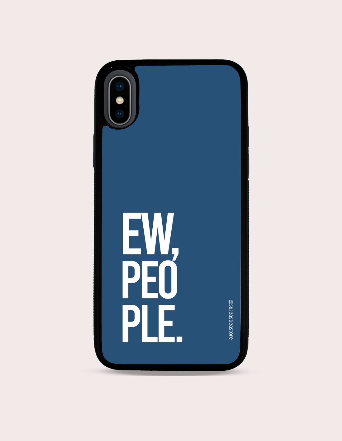 Case "Ew, People" - Azul Cobalto