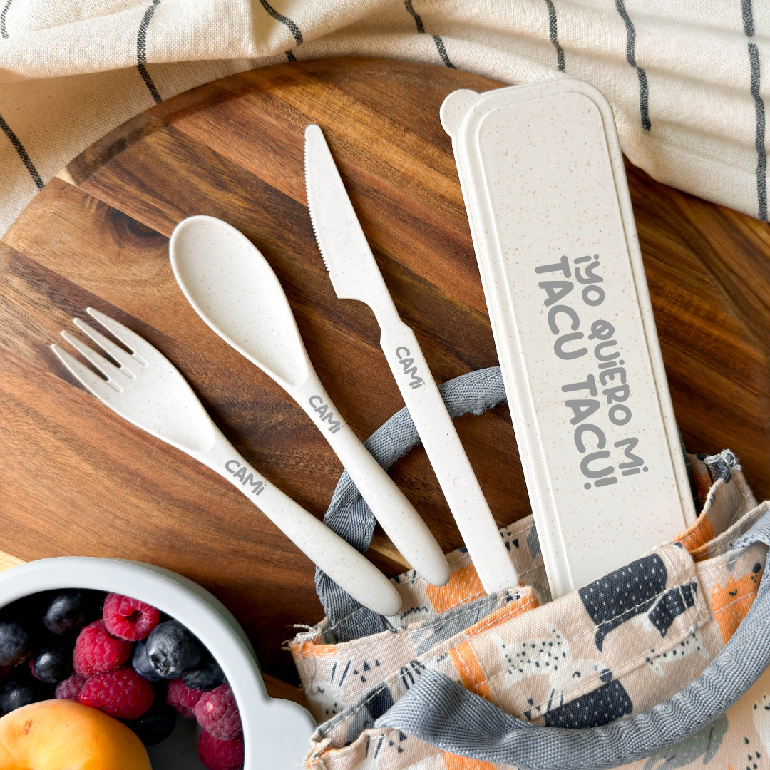 Cubiertos Bambú - ¡Yo quiero mi tacu tacu!