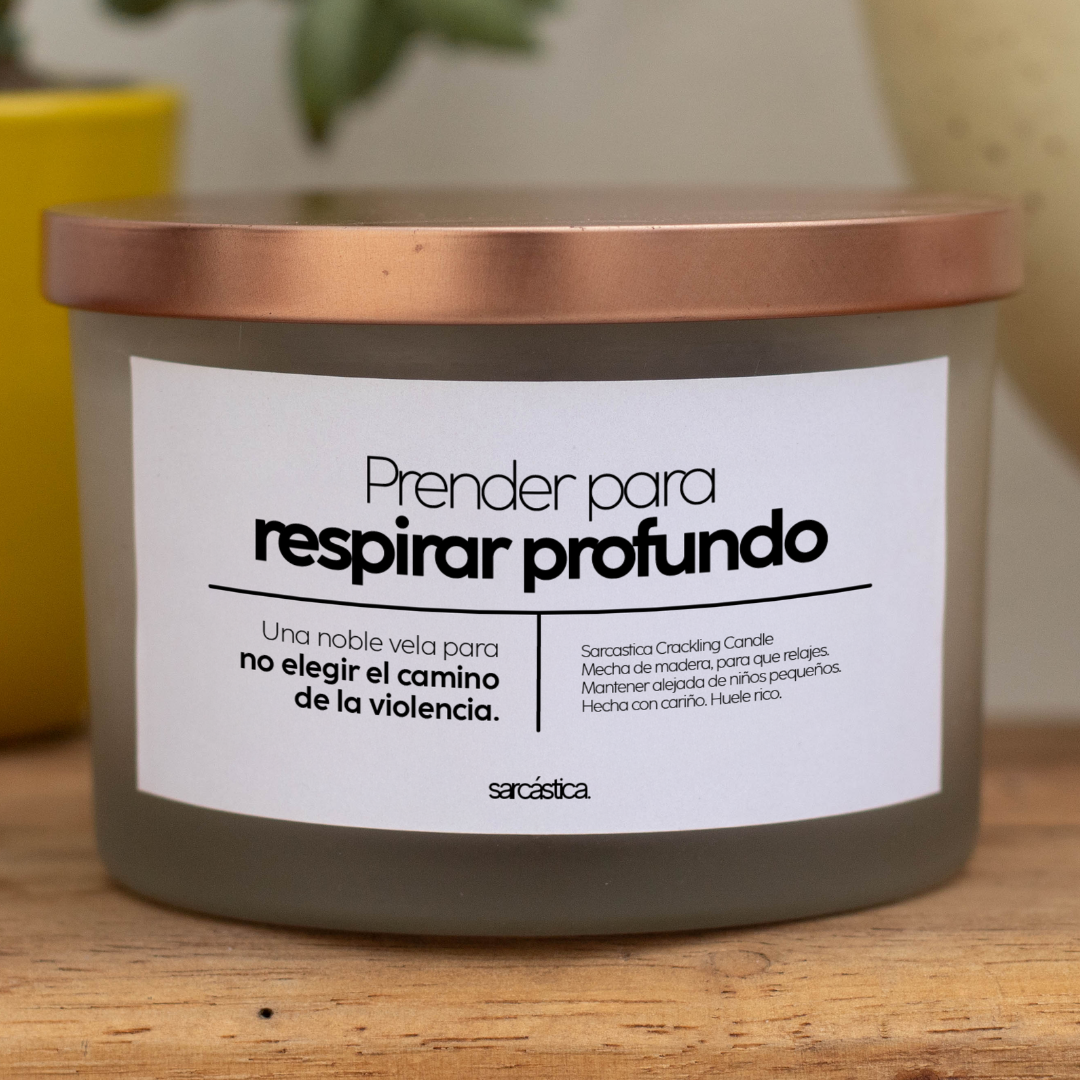Vela PREMIUM - Prender para respirar profundo