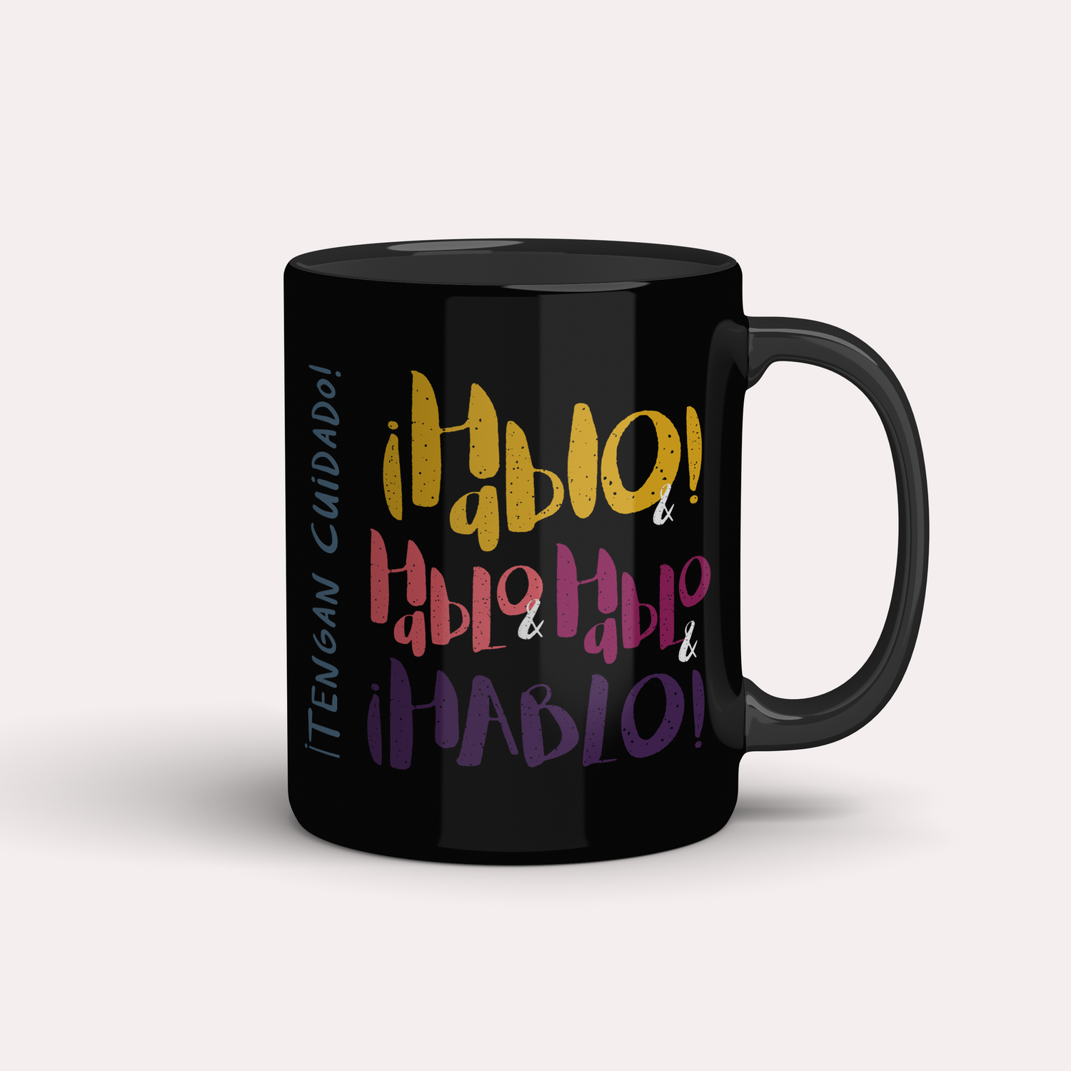 Taza ¡Hablo y hablo y hablo!