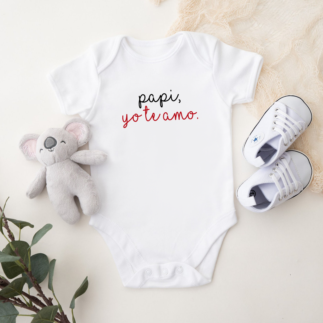 Body para Bebé - Papi, yo te amo.