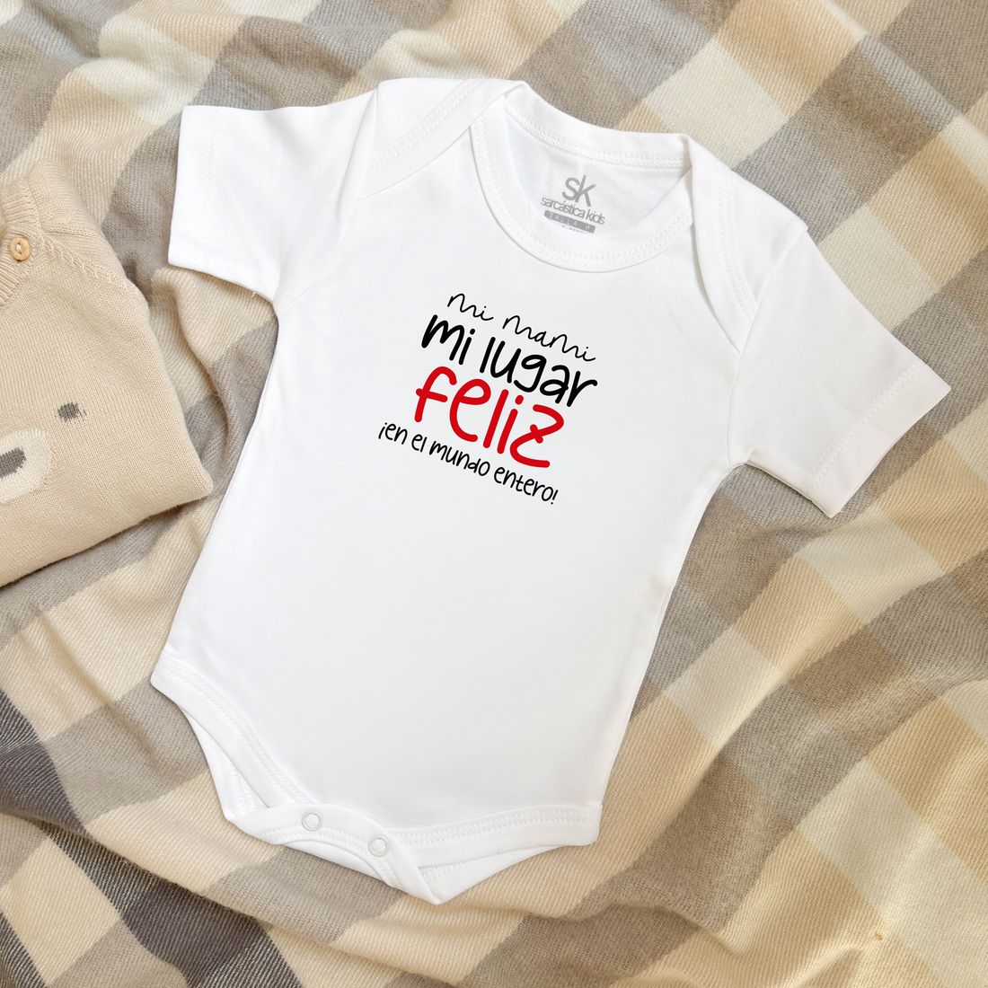 Body para bebé Mamá - Mi mami mi lugar feliz